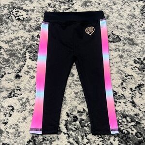Kids Black and Pink Leggings